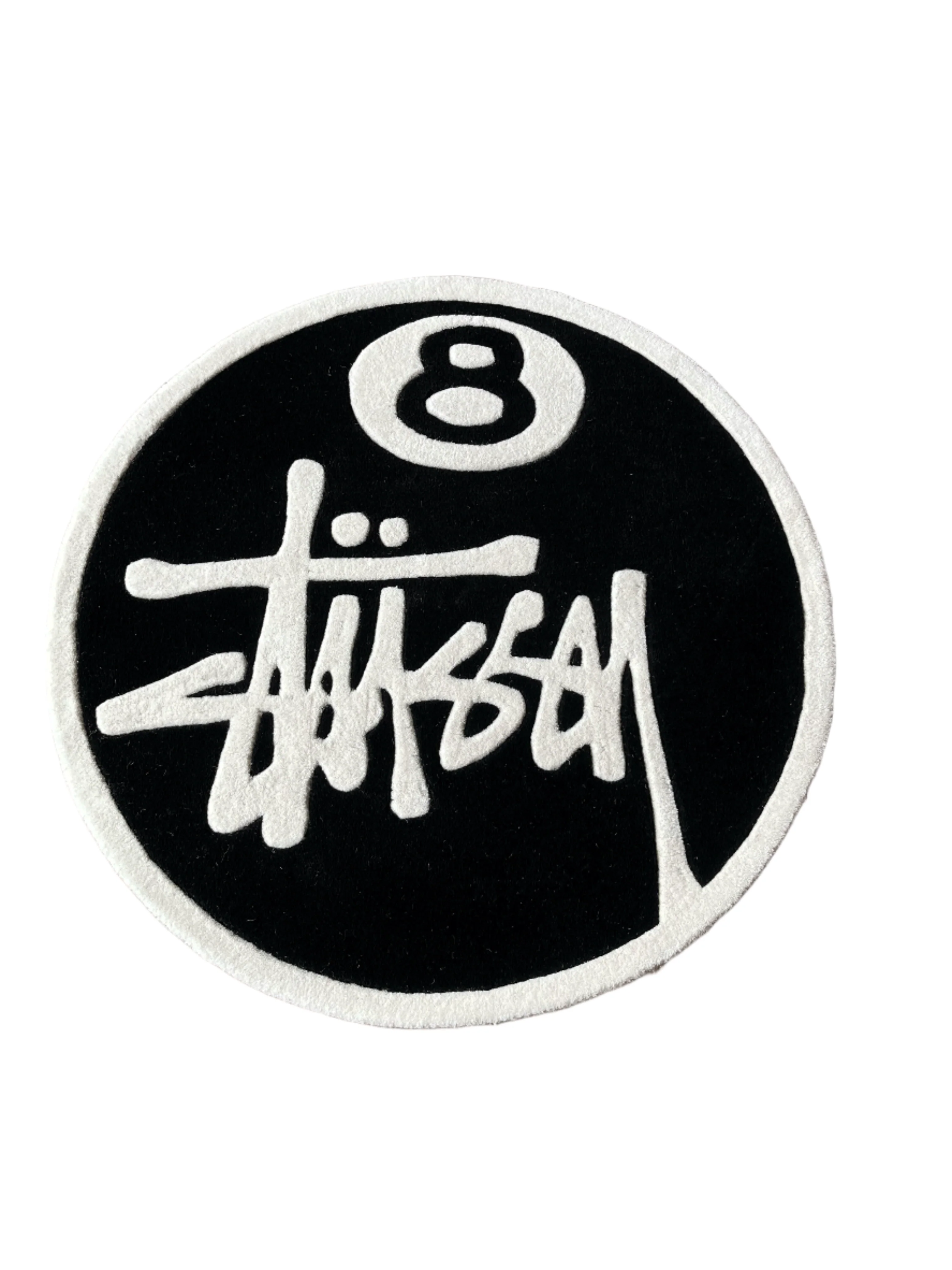 8 Ball text Hand Tufted  Custom Rug by The Drip Co.