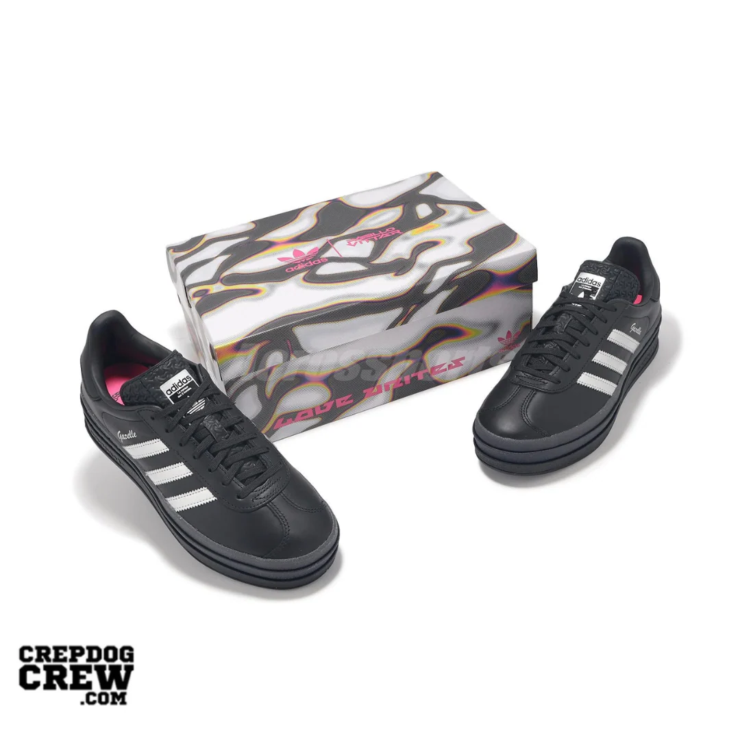adidas Gazelle Bold Pride Pabllo Vittar Core Black Silver Metallic Lucid Pink (W) - Image 3