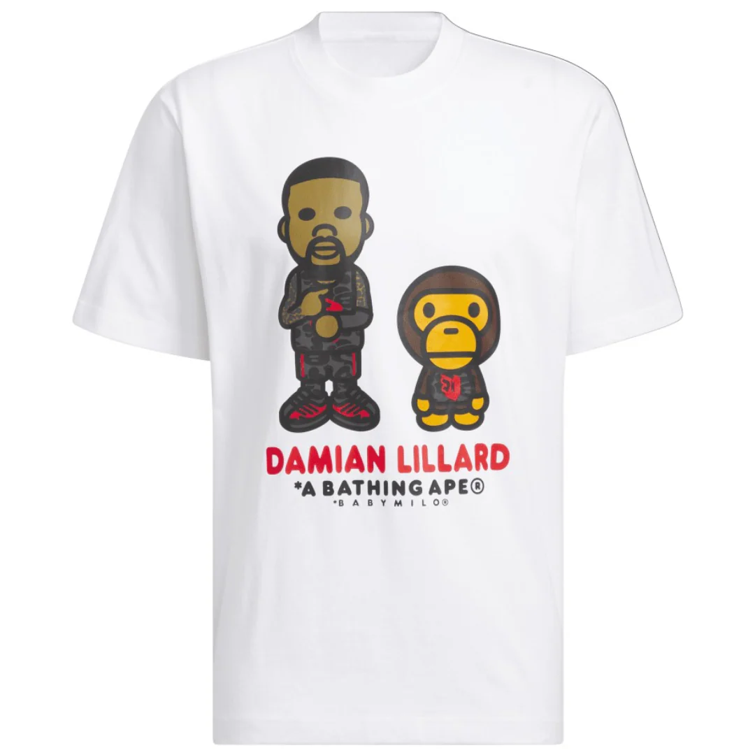 BAPE x Dame 9 Graphic White T-Shirt