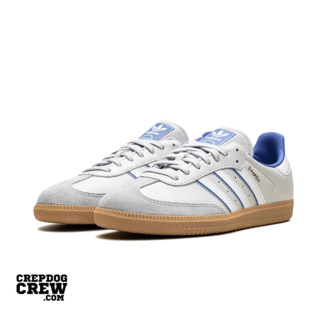 adidas Samba OG Grey One Blue - Image 2