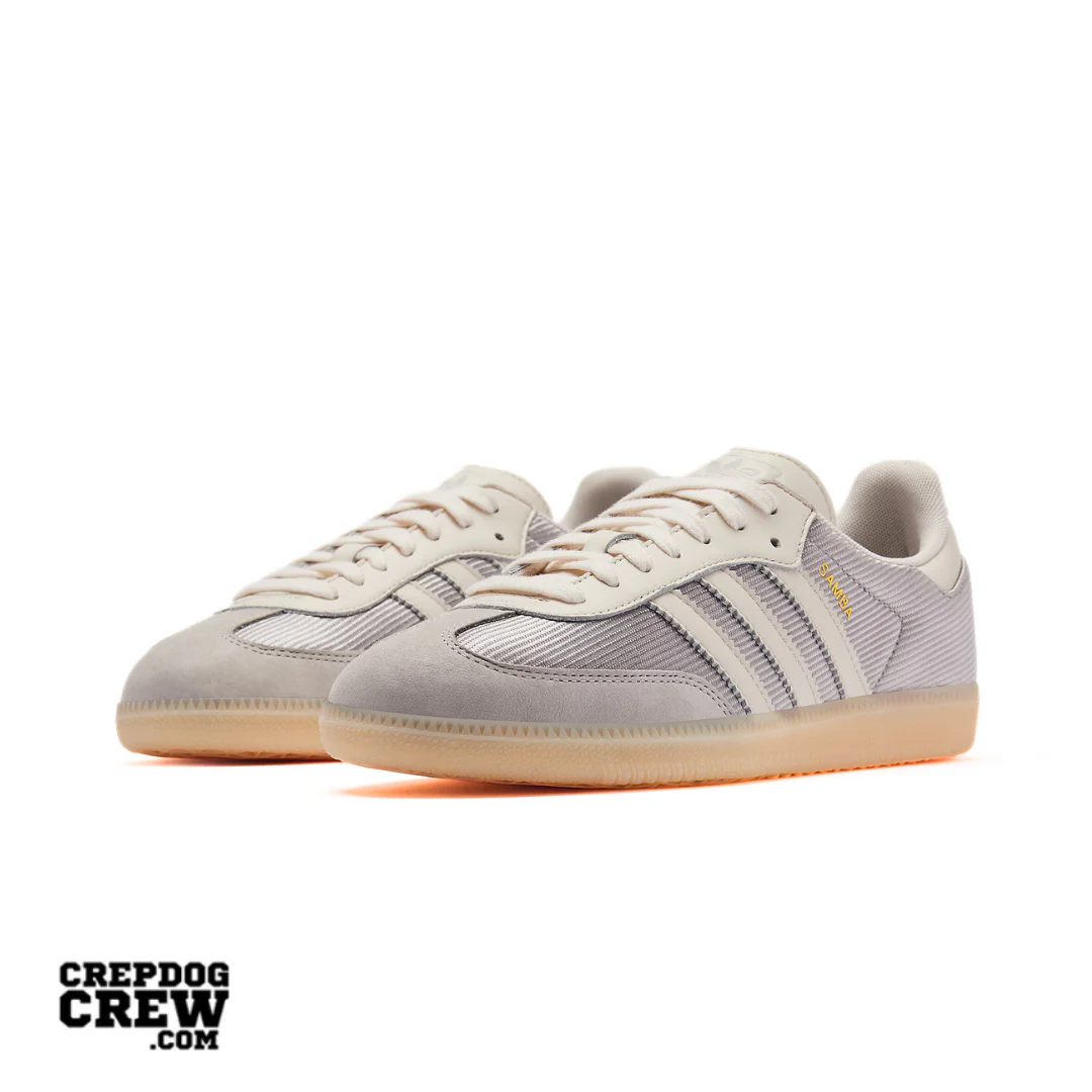 adidas Samba OG Grey Two Chalk White Sand Strata - Image 2