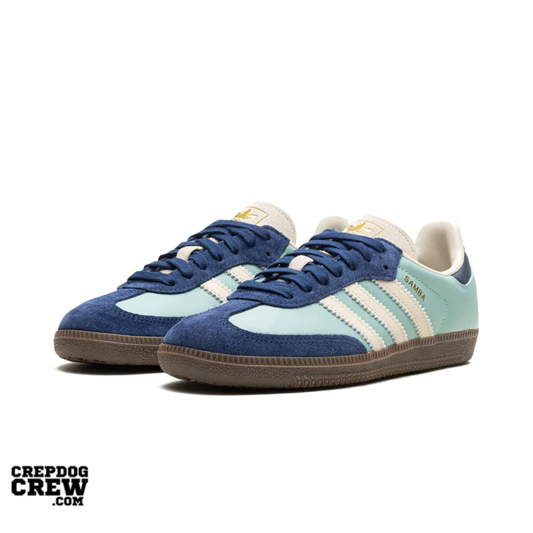 adidas Samba OG Hazy Green Night Indigo (W) - Image 2