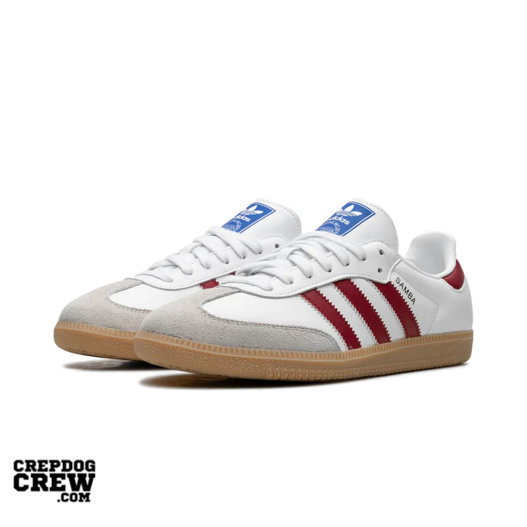 adidas Samba OG White Burgundy Gum - Image 2