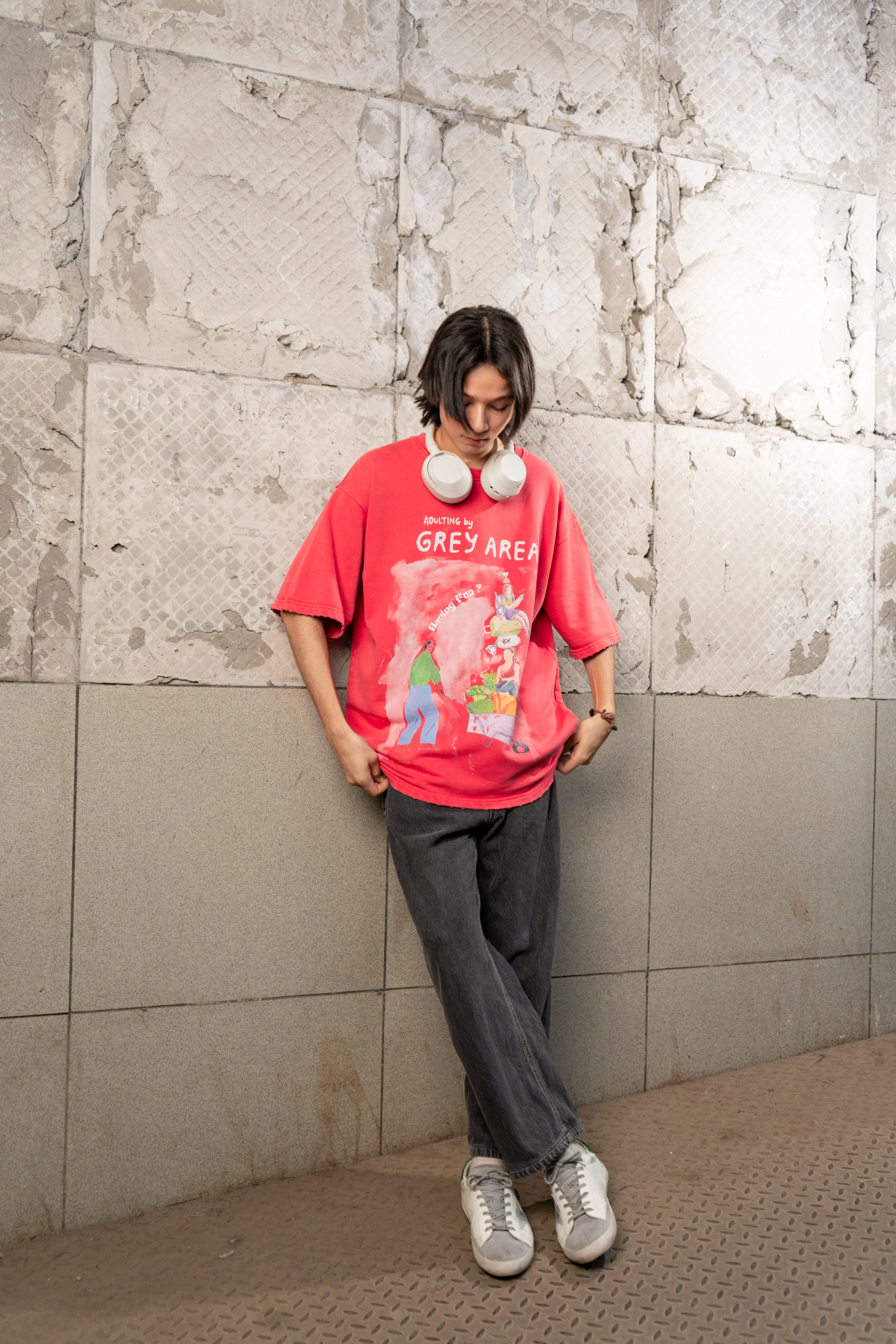 ADULTING T-SHIRT (SCARLET) - Image 5