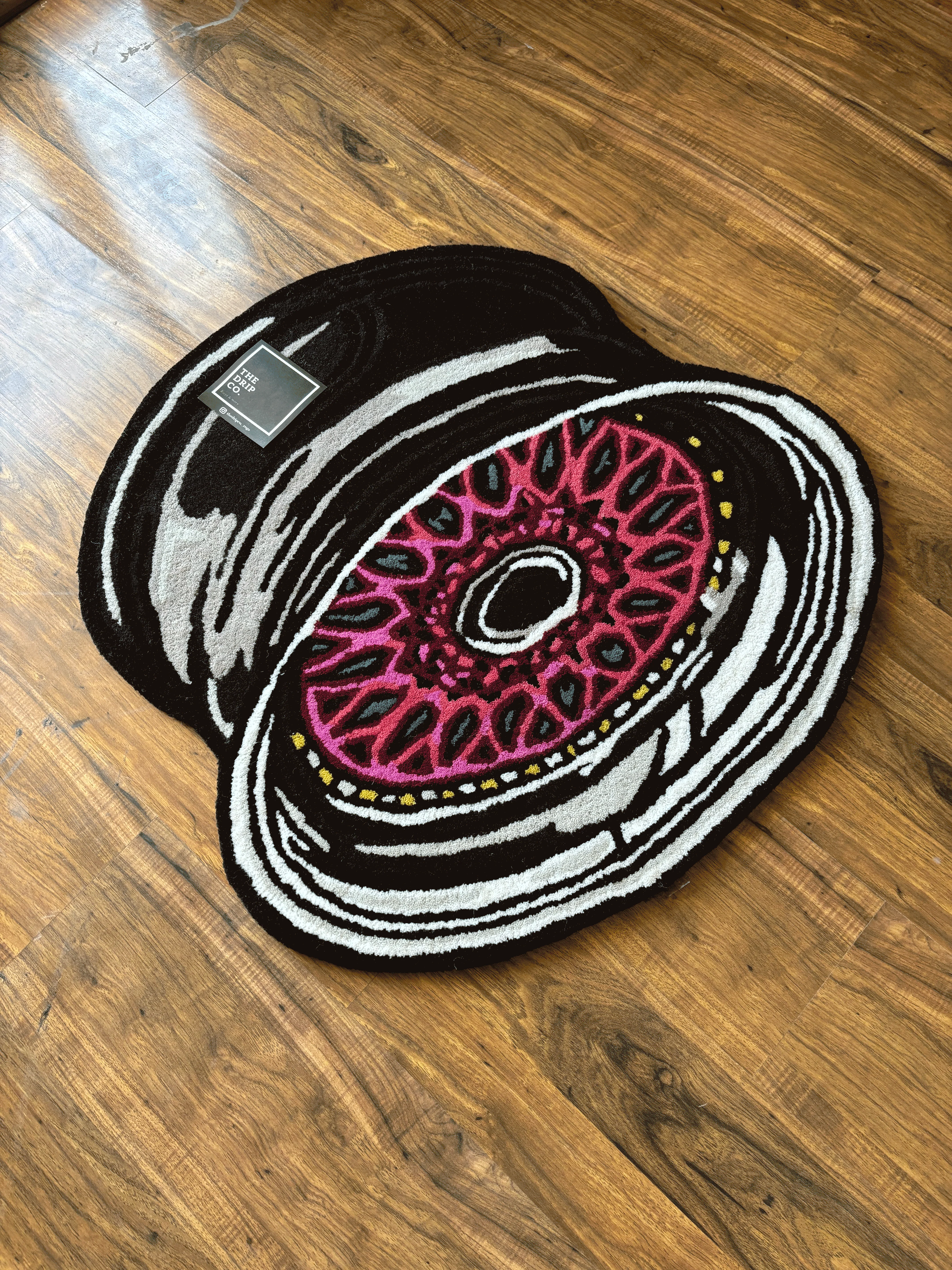 Allow Wheel Hand Tufted Custom Rug by The Drip Co. - Image 3