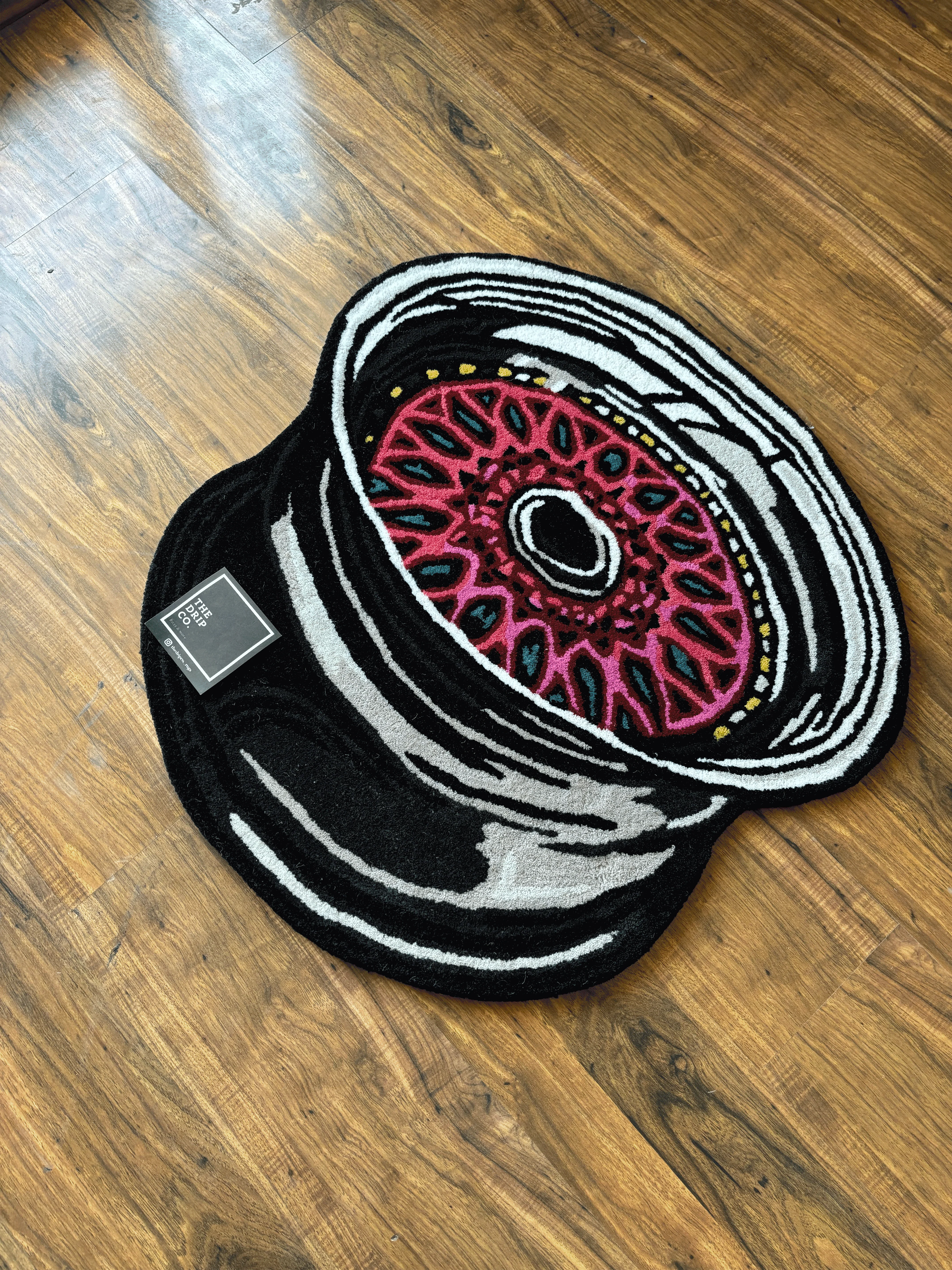 Allow Wheel Hand Tufted Custom Rug by The Drip Co. - Image 4