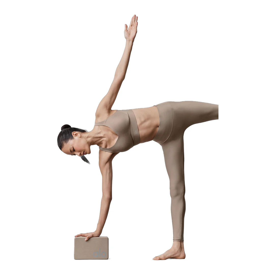 alo Uplifting Yoga Block - Gravel - Image 2