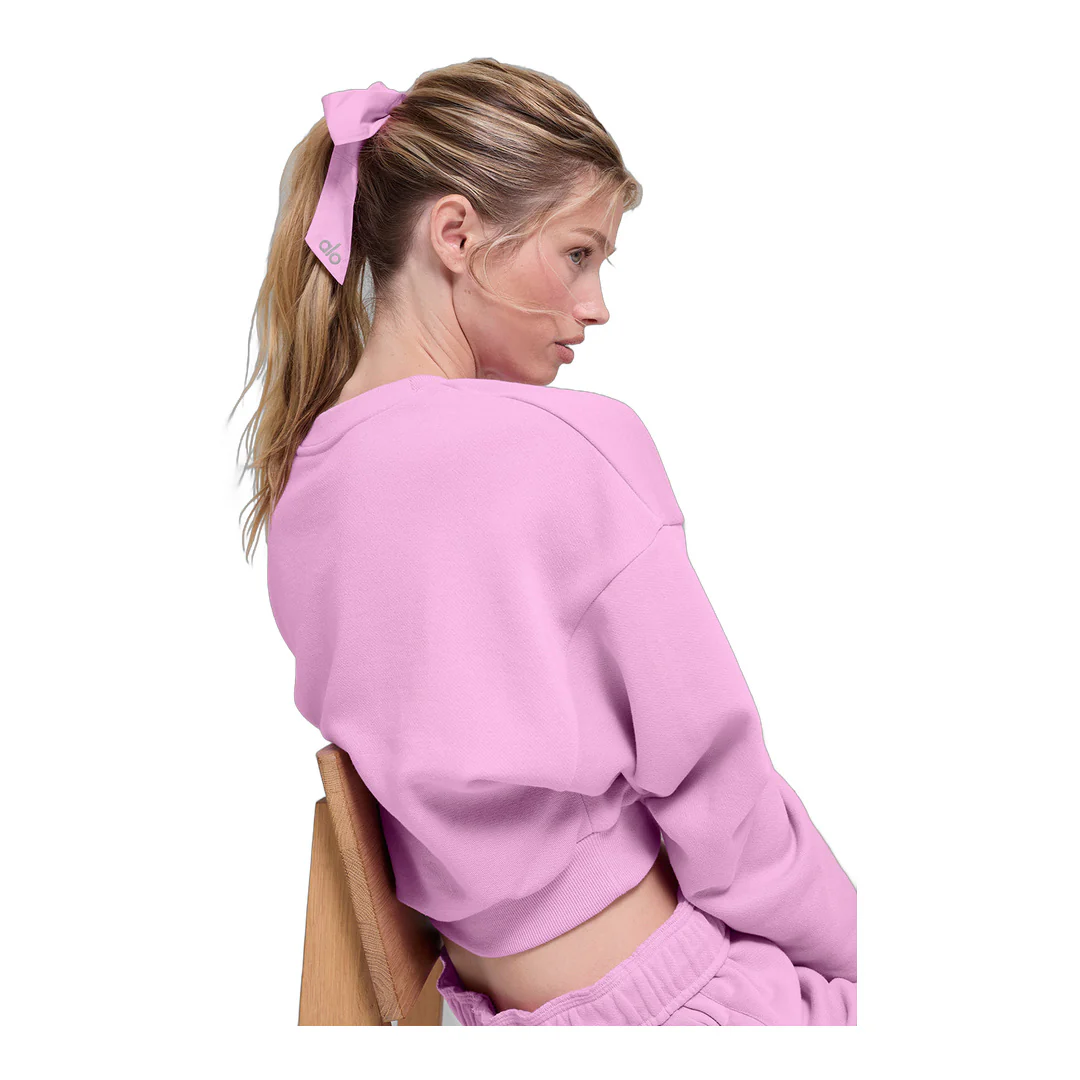 alo Love Knots Tie Scrunchie - Candy Heart Pink - Image 2
