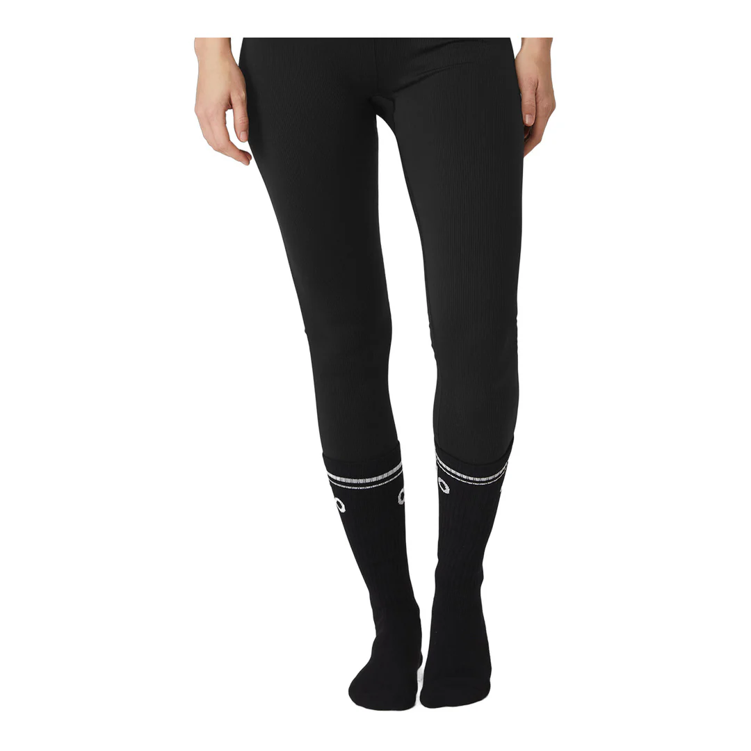 alo Women's Throwback Barre Sock - Black/White - Image 2