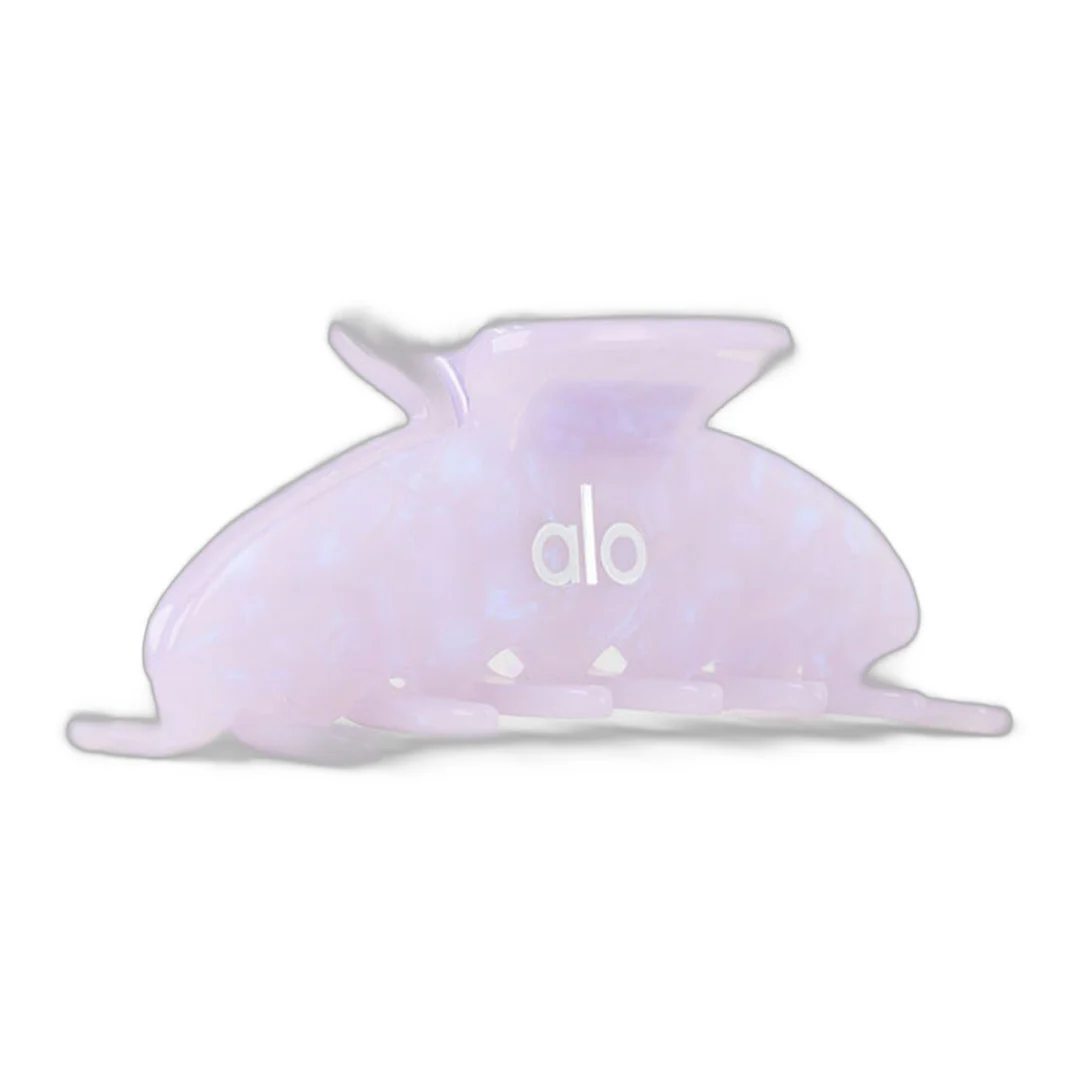 alo 90's Claw Clip - Light Provence Blue Marble - Image 3