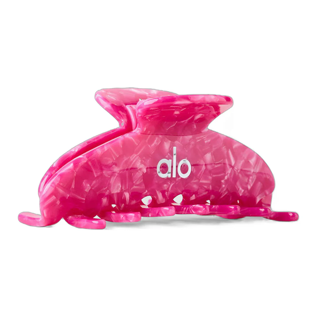 alo 90's Claw Clip - Paradise Pink Shell - Image 3