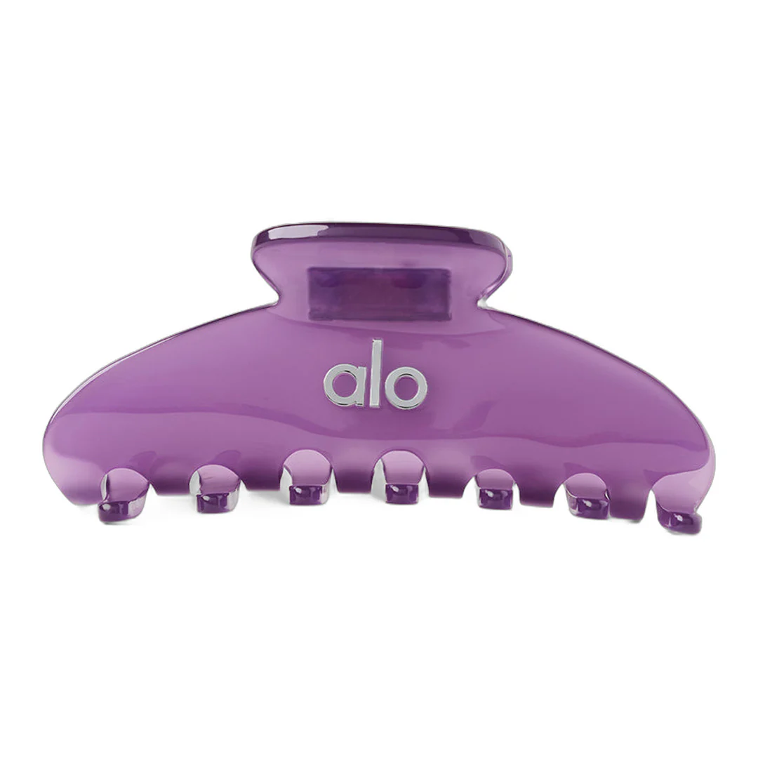 alo 90's Claw Clip - Plum Kiss Clear - Image 3