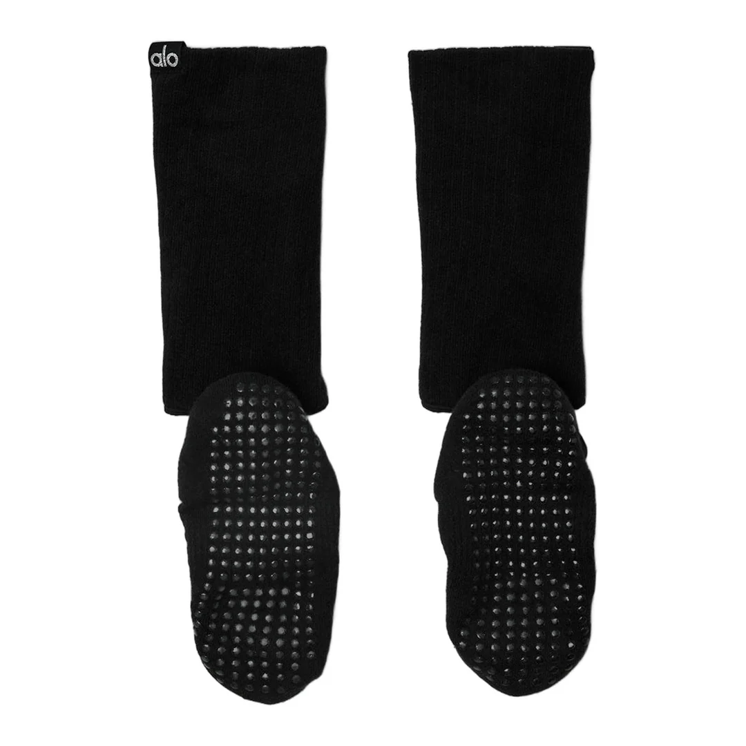 alo Women's Strappy Siren Grip Sock - Black - Image 4