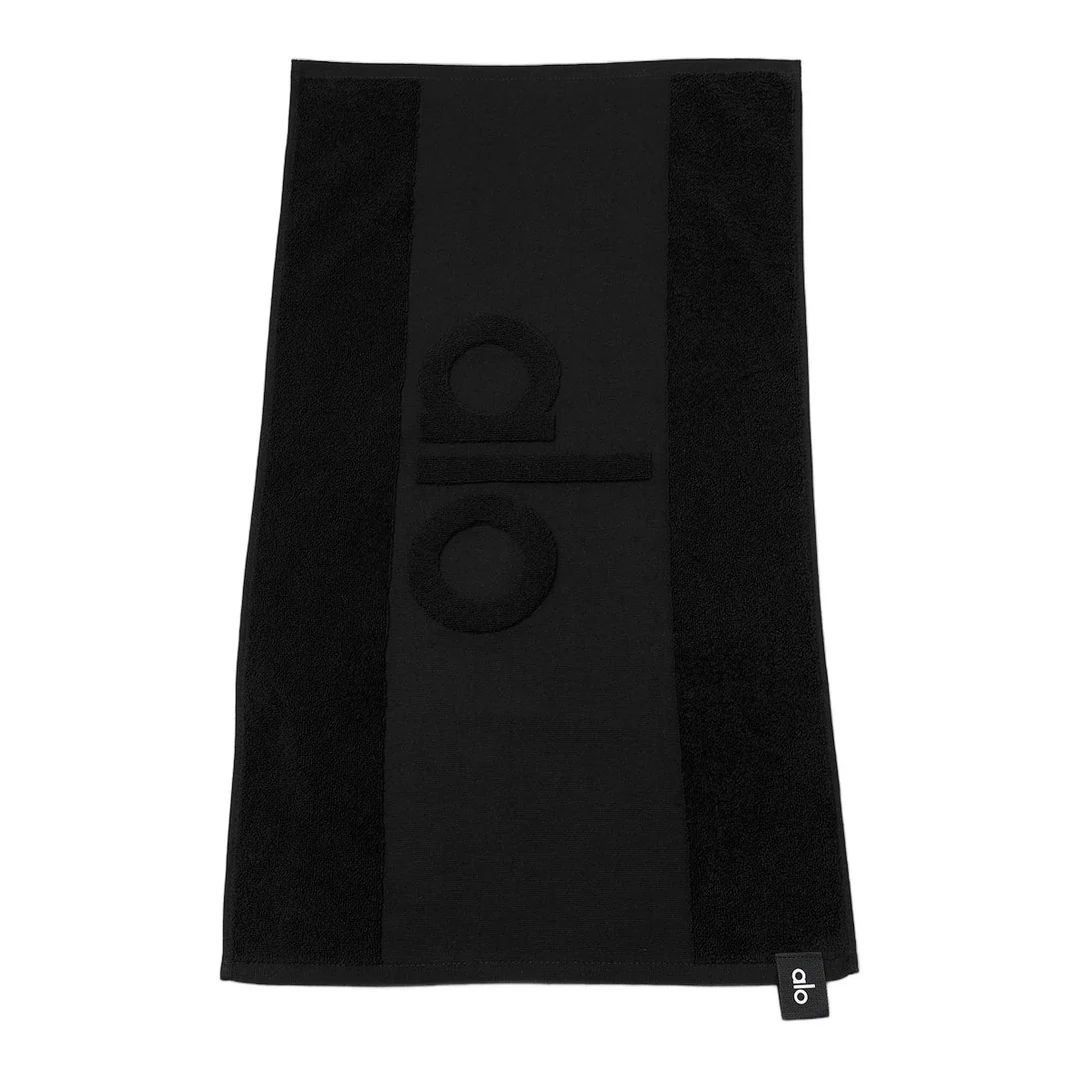 alo Keep It Cool Gym Towel - Black - Image 2