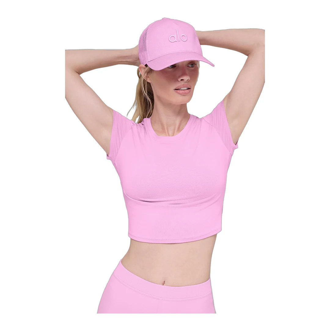 alo District Trucker Hat - Candy Heart Pink - Image 2
