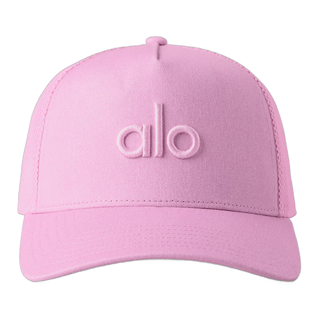alo District Trucker Hat - Candy Heart Pink - Image 3