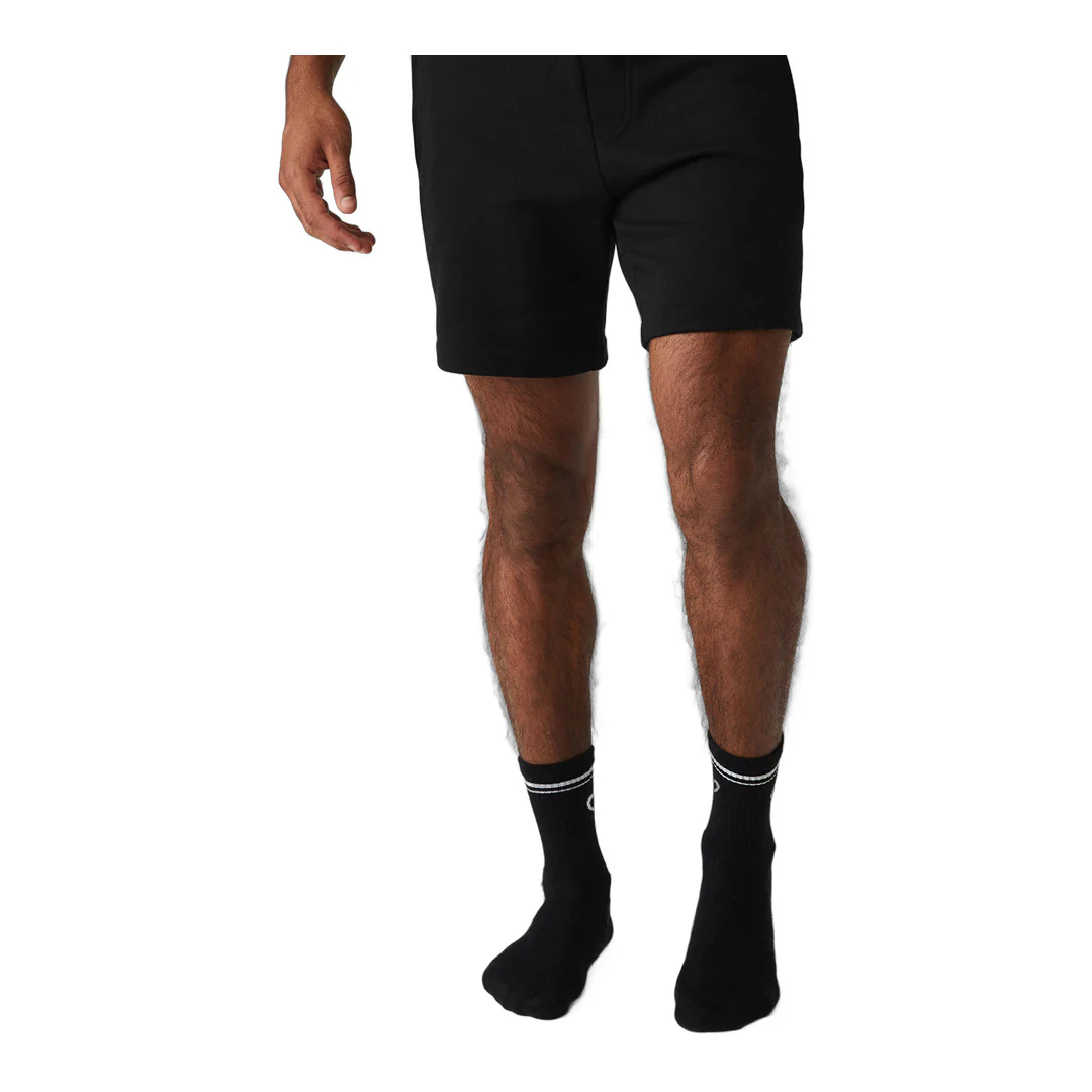 alo Unisex Half-Crew Throwback Sock - Black/White - Image 2