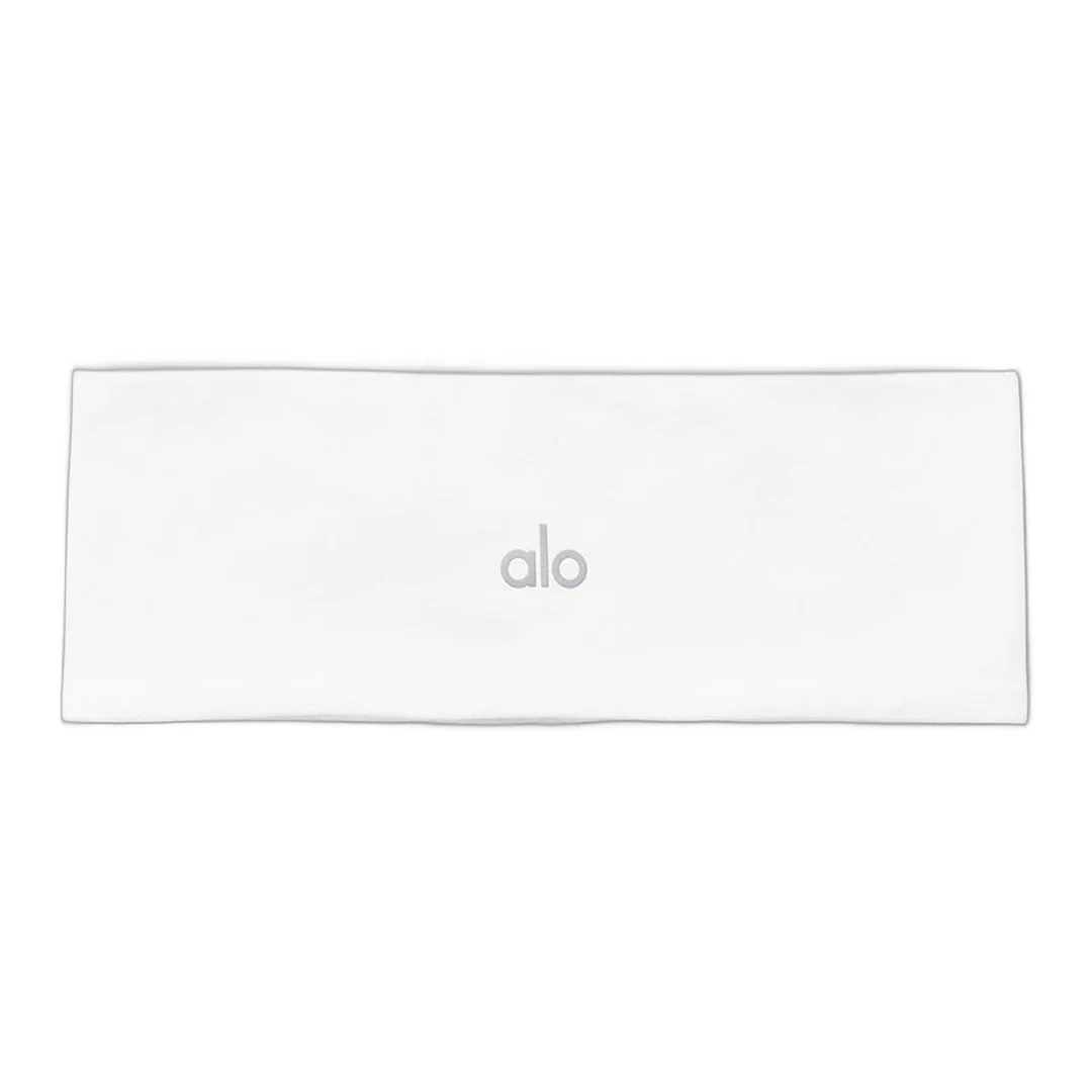alo Performance Conquer Headband - White