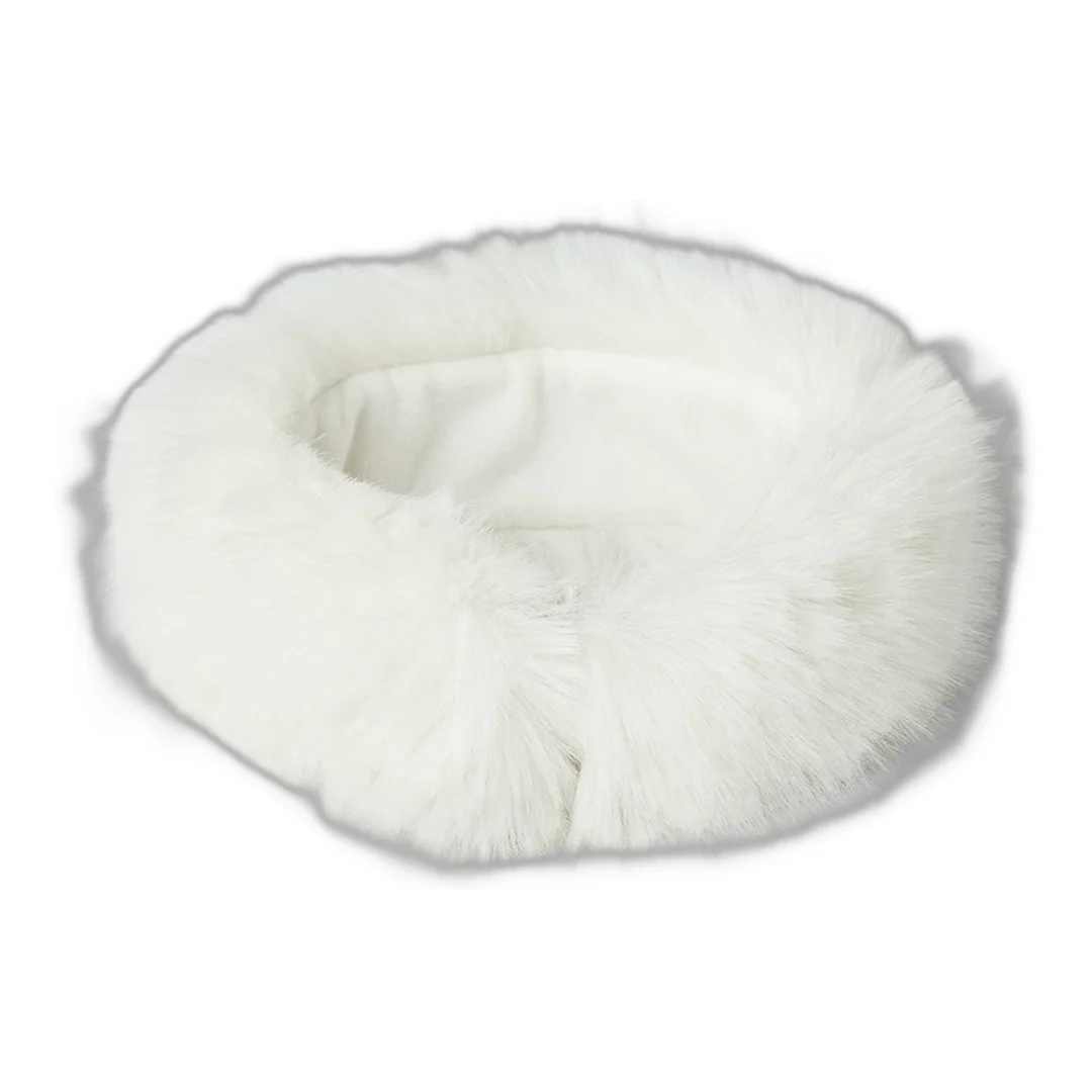 alo Opulent Faux Fur Wintersun Headband - Ivory - Image 3