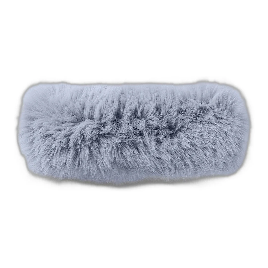 alo Opulent Faux Fur Wintersun Headband - Winter Frost