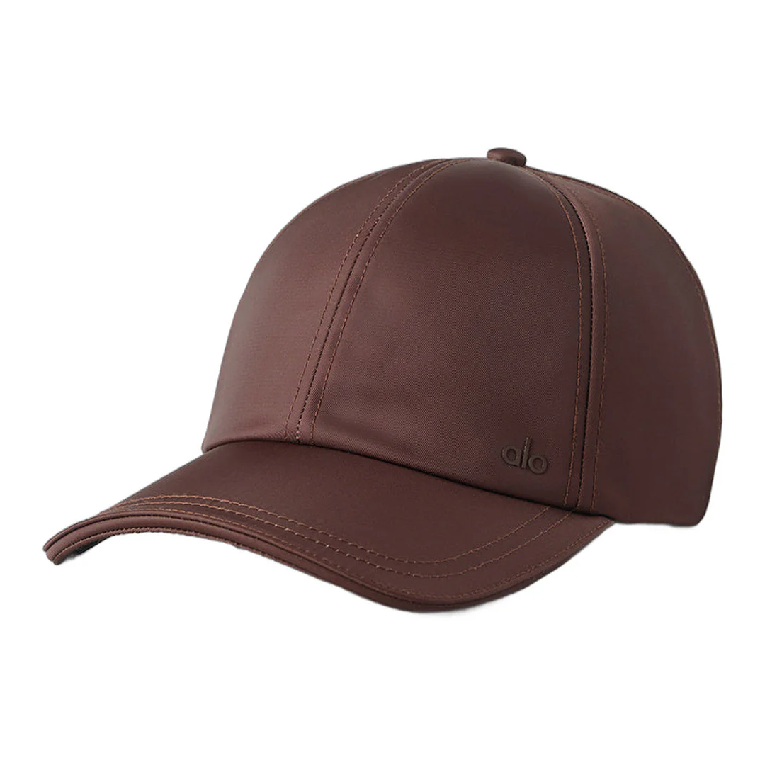 alo Satin Off-Duty Cap - Brownstone
