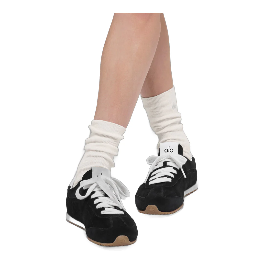 alo Unisex Half-Crew Understated Sock - Ivory - Image 2
