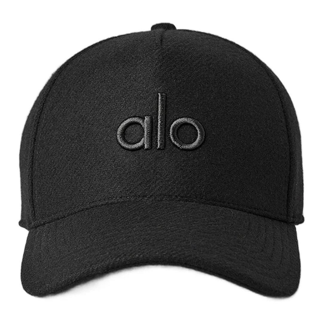 alo Wool Blend District Trucker Hat - Black - Image 3