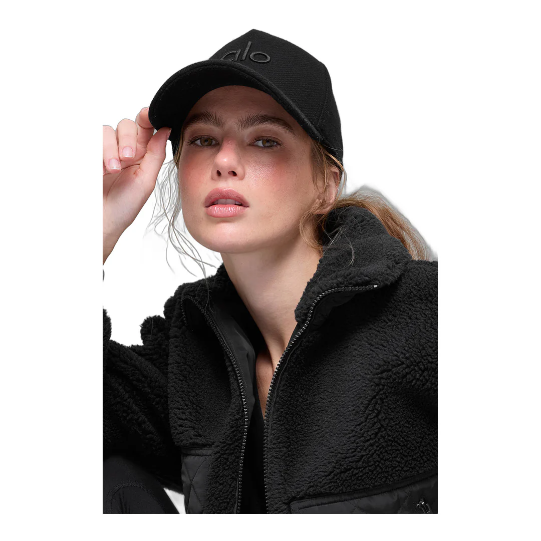 alo Wool Blend District Trucker Hat - Black - Image 4