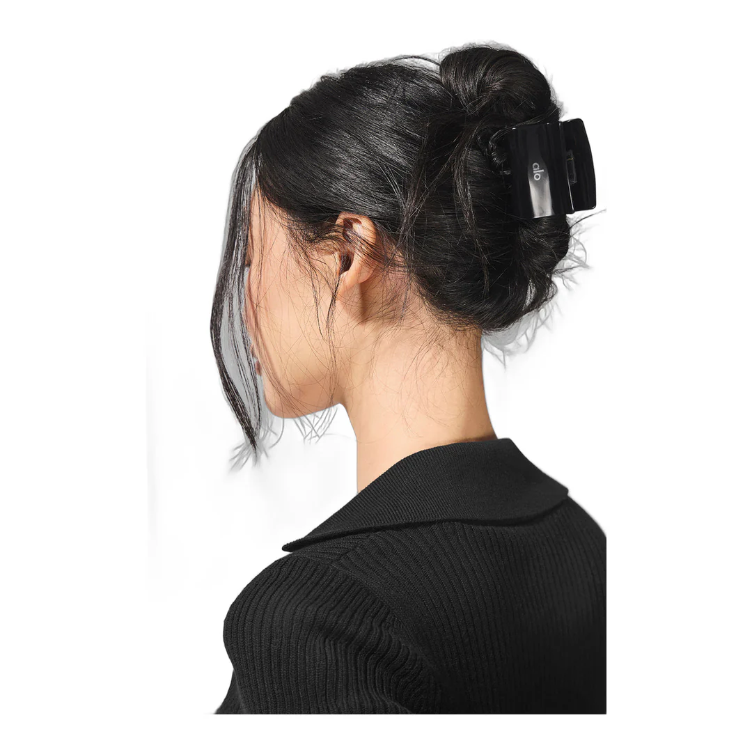 alo Effortless Claw Clip (2-Pack) - Black - Image 2