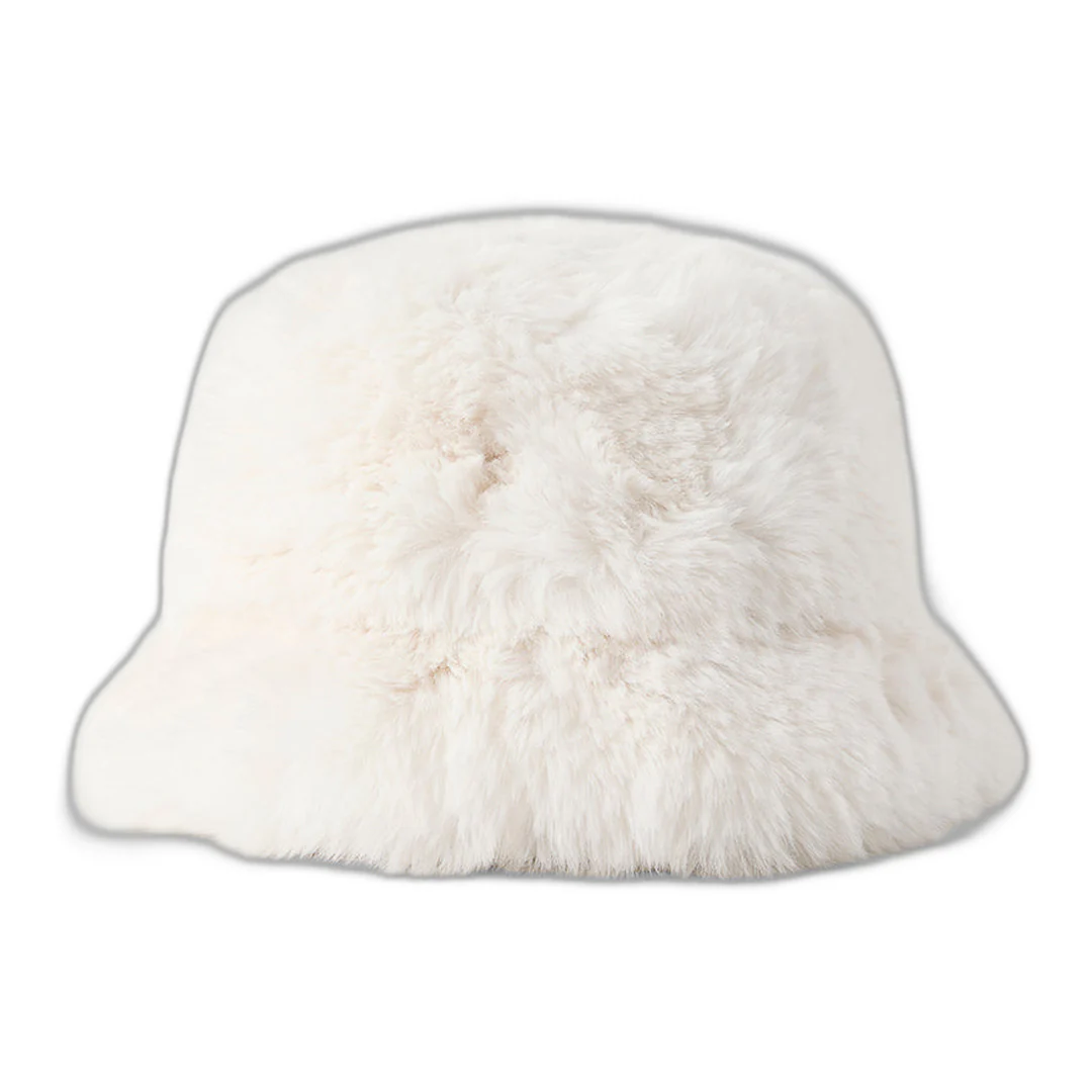 alo Faux Fur Starstruck Bucket Hat - Ivory - Image 2