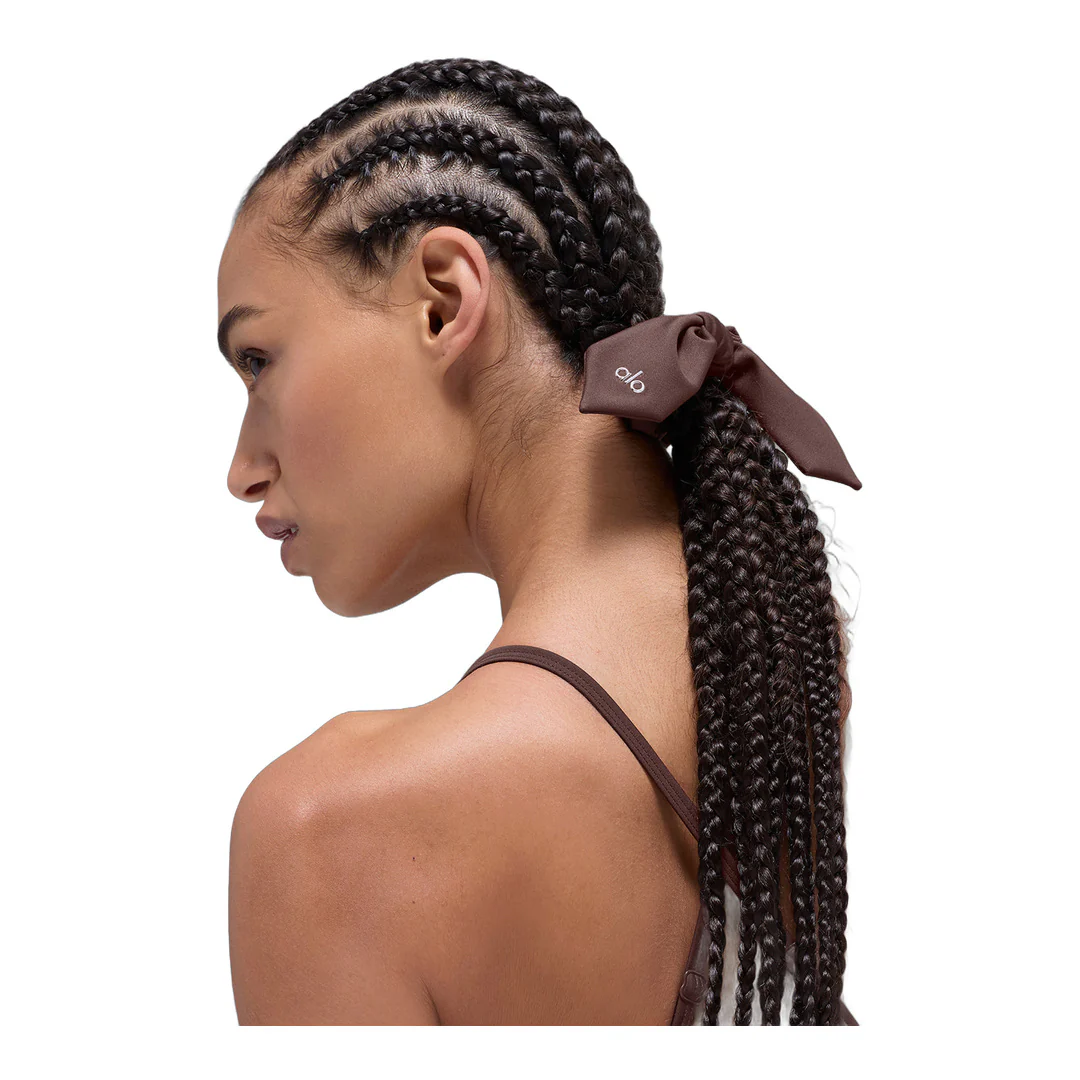 alo Airlift Rhythm Scrunchie - Brownstone - Image 2