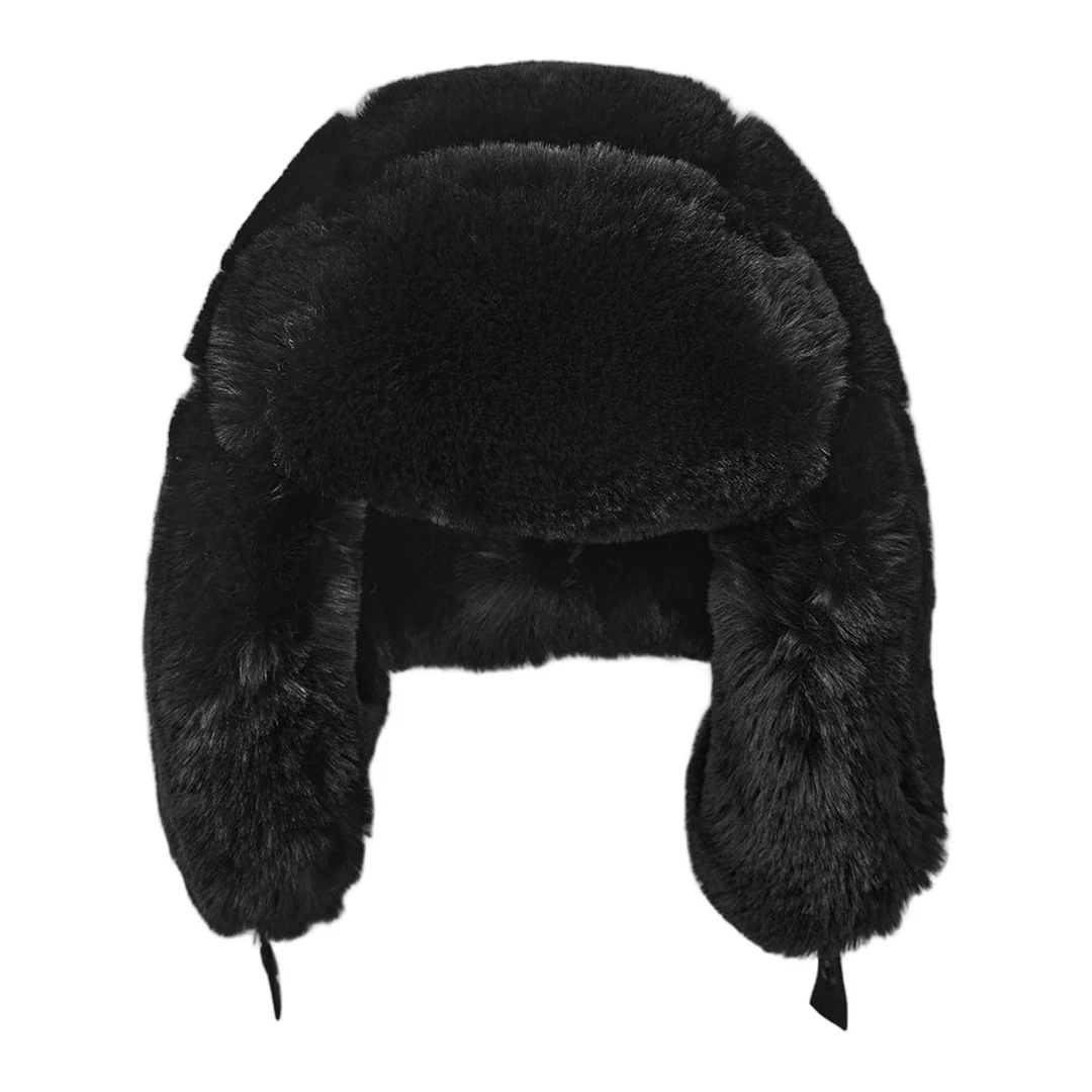 alo Faux Fur Starstruck Hat - Black - Image 2
