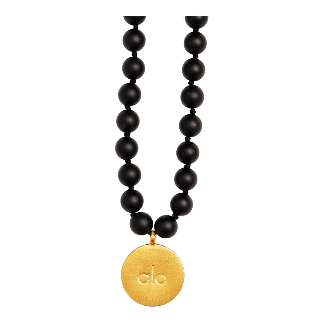 alo Black Onyx Mala Necklace - Image 2