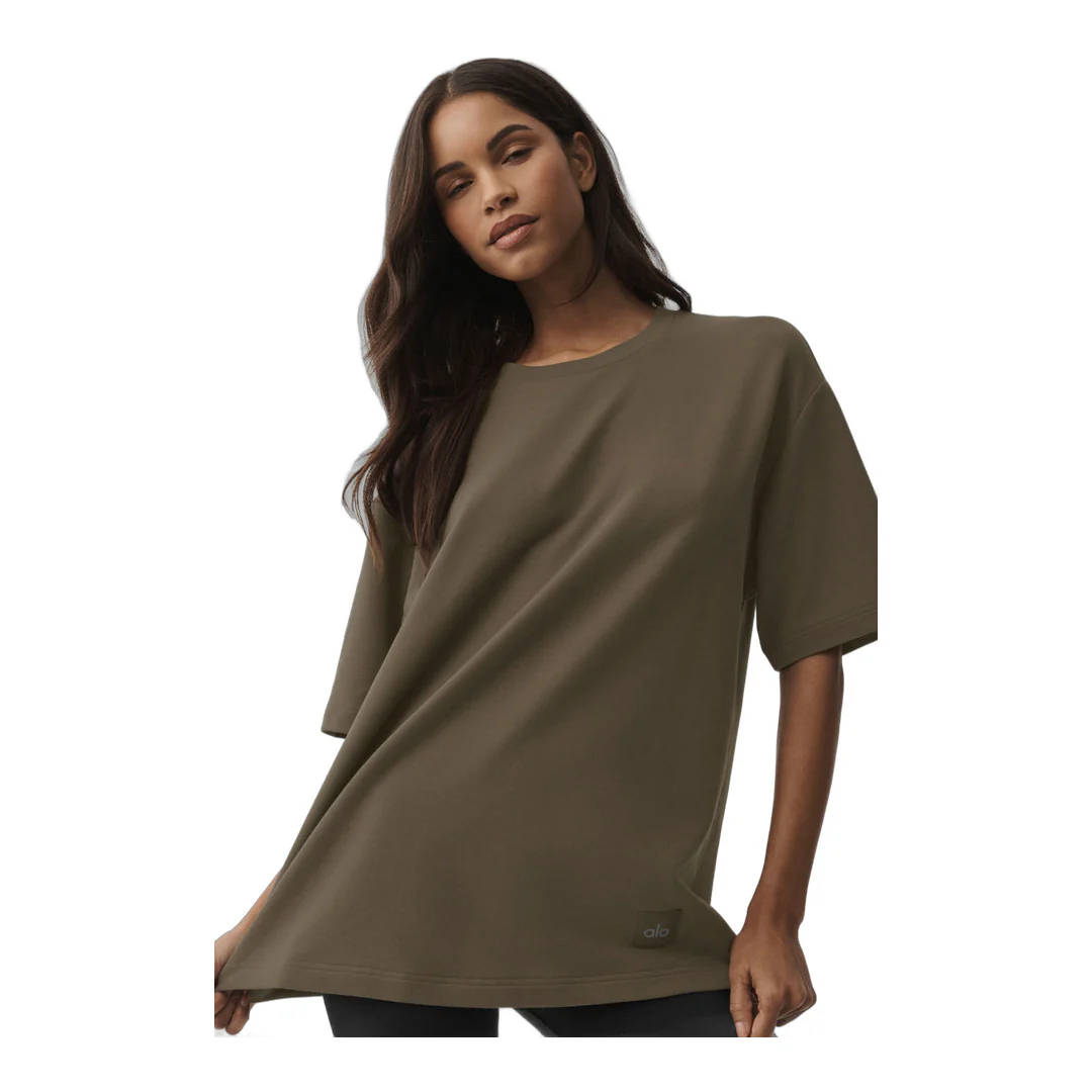 alo Double Take Short Sleeve - Olive Tree - Image 3