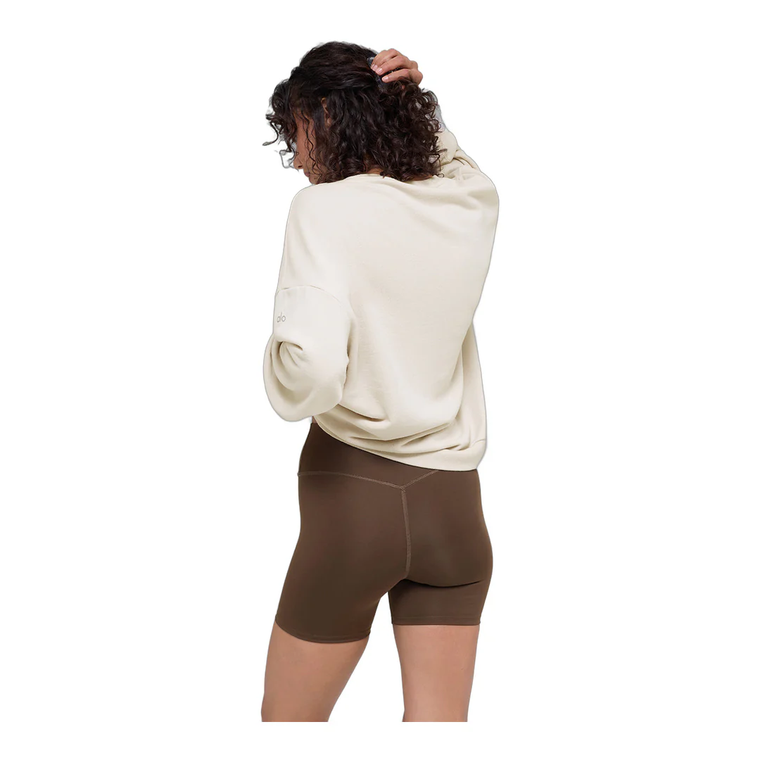 alo Chill Crew Neck Pullover - Bone - Image 3