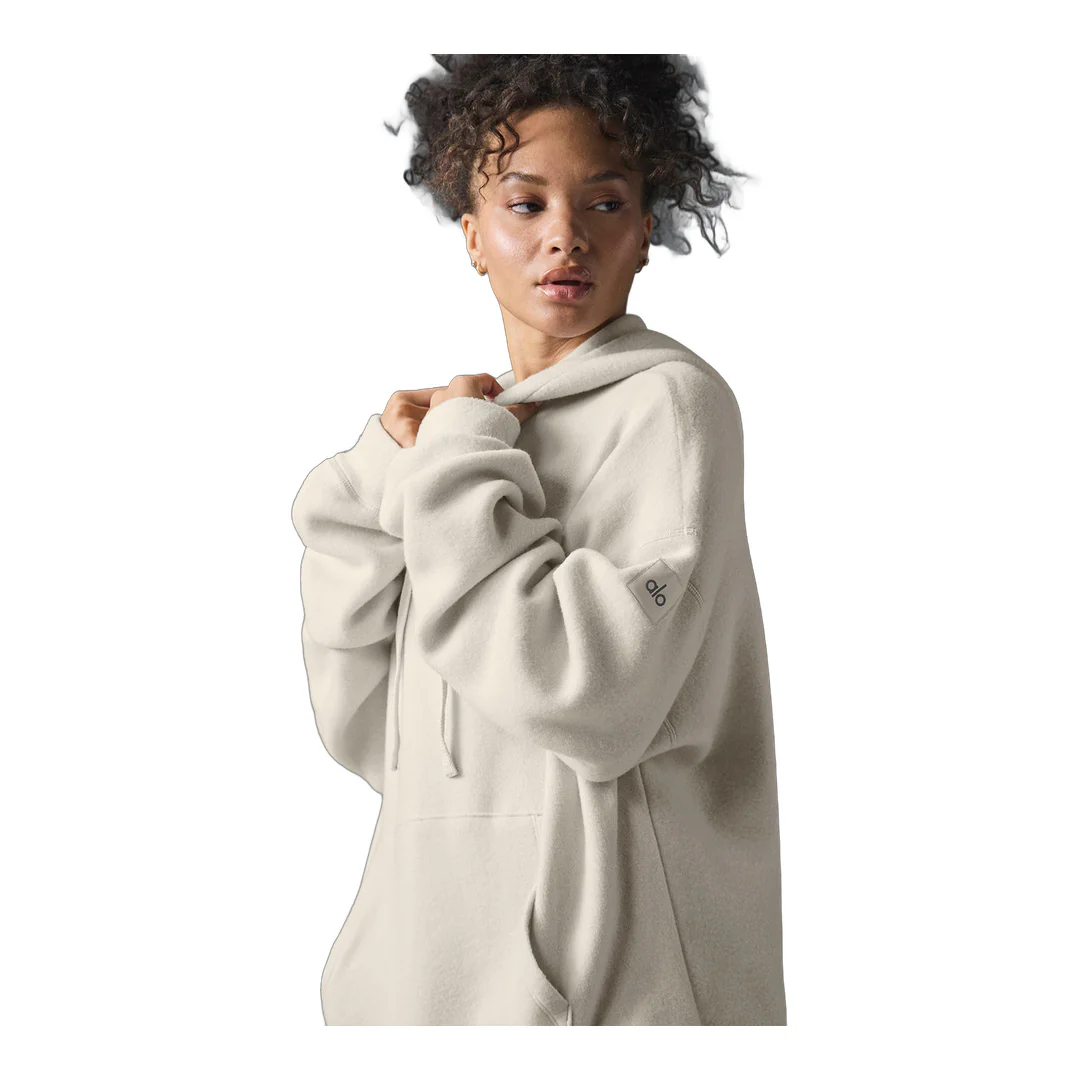 alo Triumph Restore Hoodie - Bone - Image 3