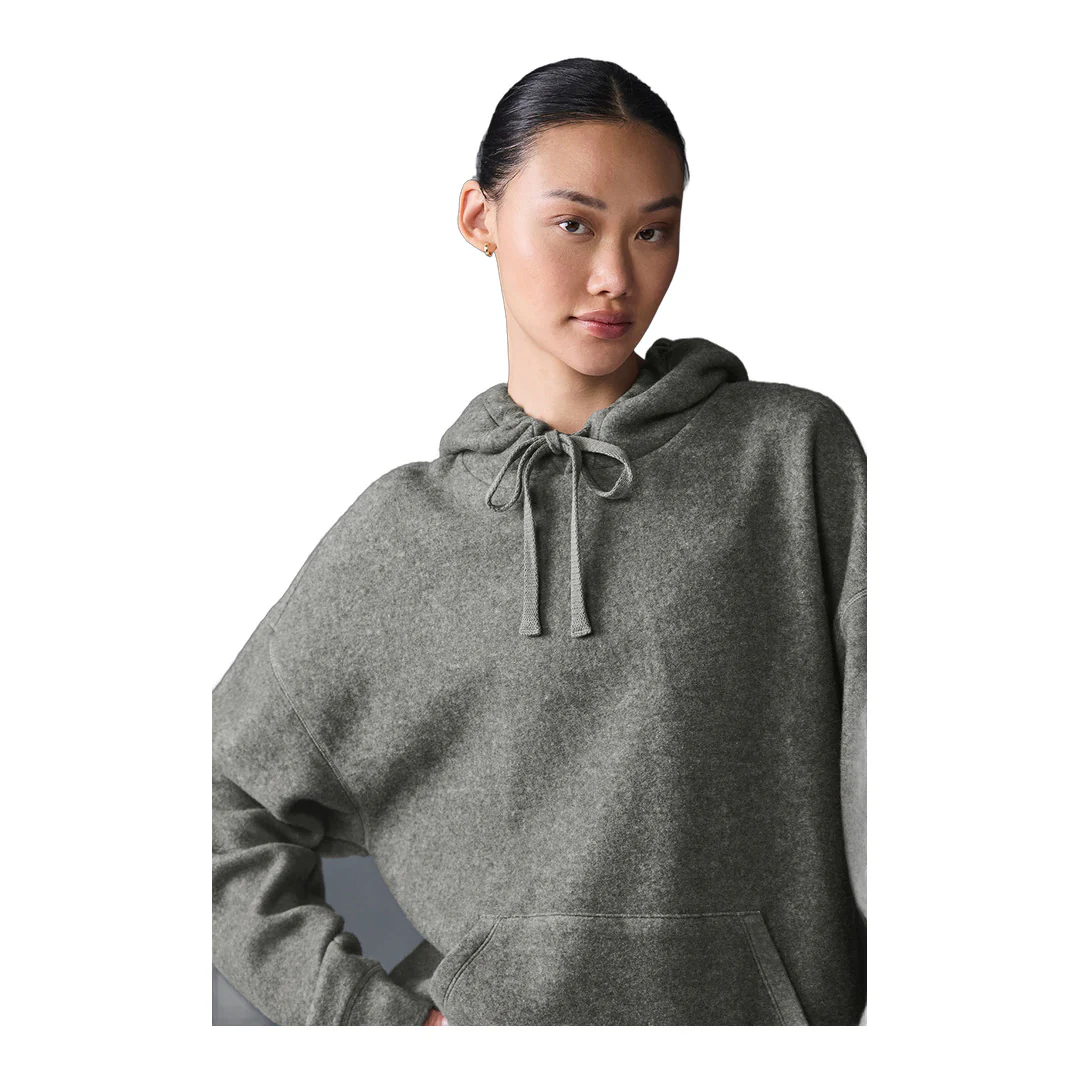 alo Triumph Restore Hoodie - Grey Triblend - Image 4