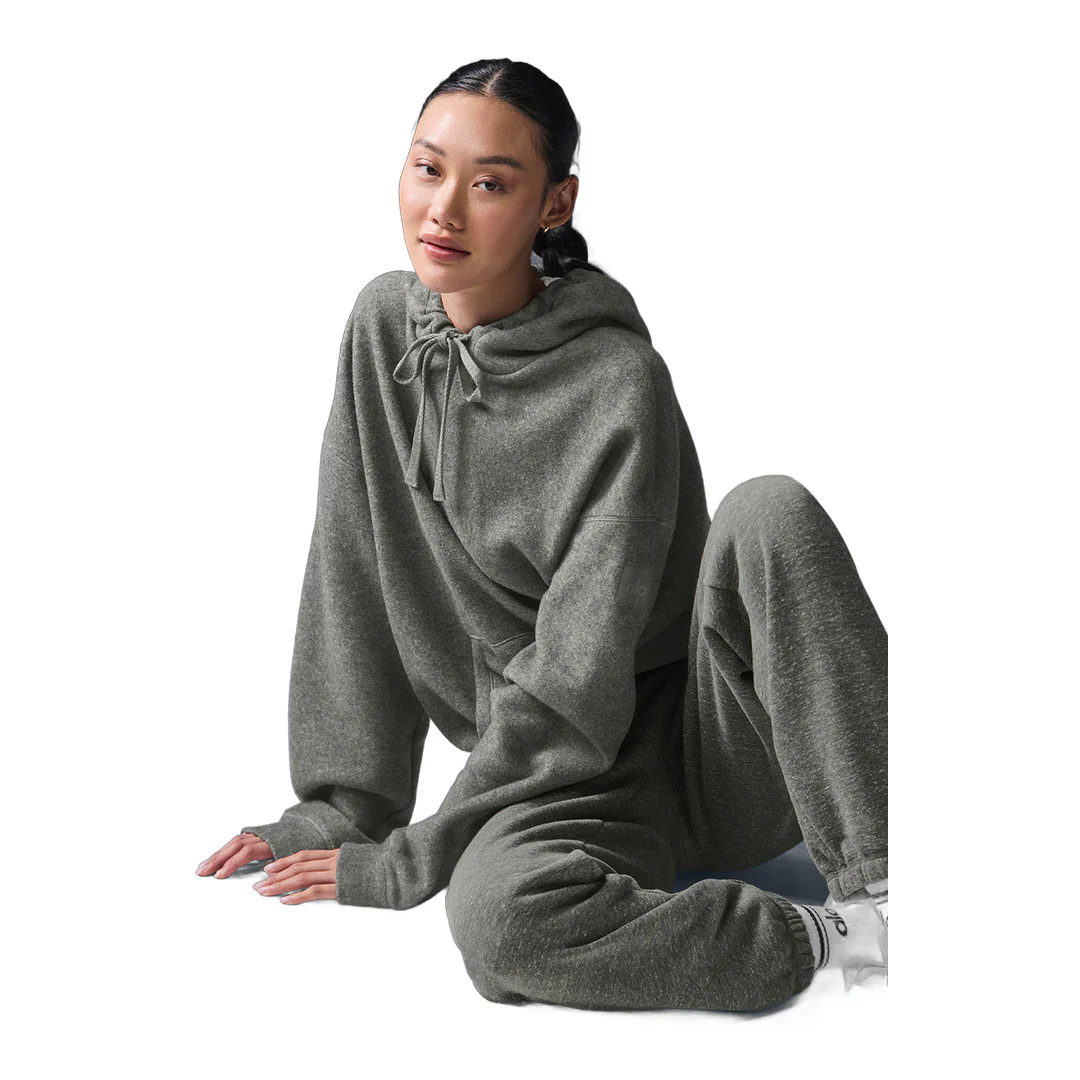 alo Triumph Restore Hoodie - Grey Triblend - Image 5