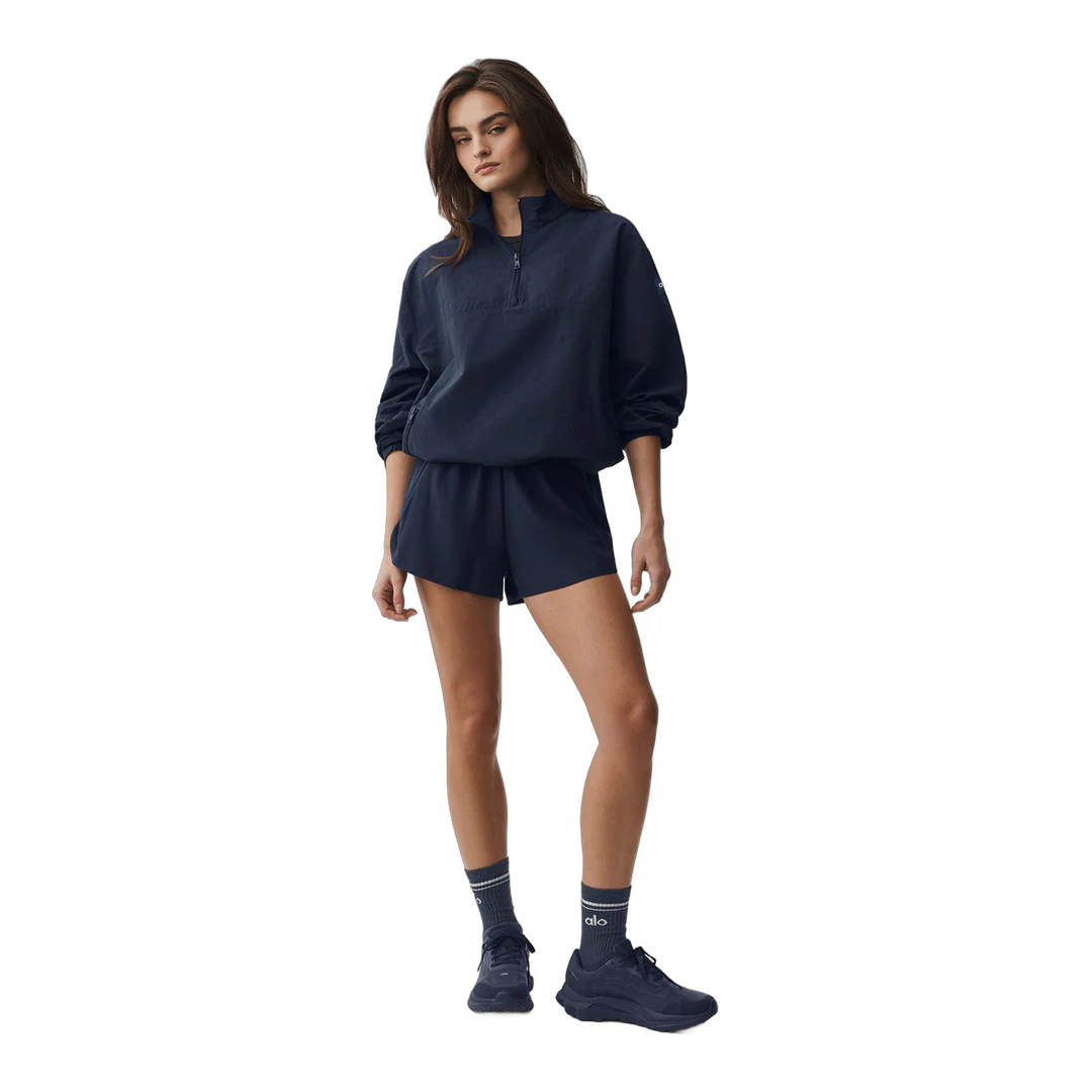 alo Light Weight Takeaway Track Pullover - Navy - Image 5