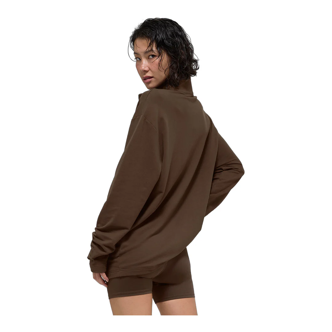 alo Double Take Long Sleeve 1/4 Zip - Espresso - Image 3