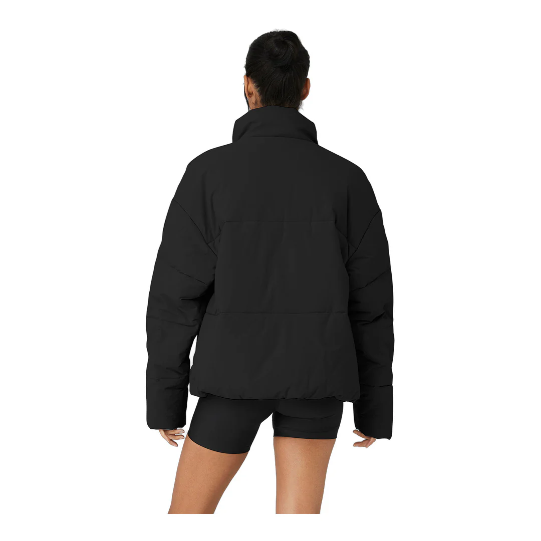 alo Stretch Woven Street Puffer - Black - Image 2