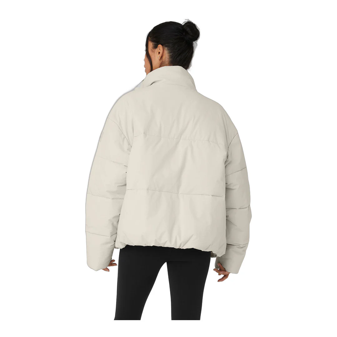 alo Stretch Woven Street Puffer - Bone - Image 2