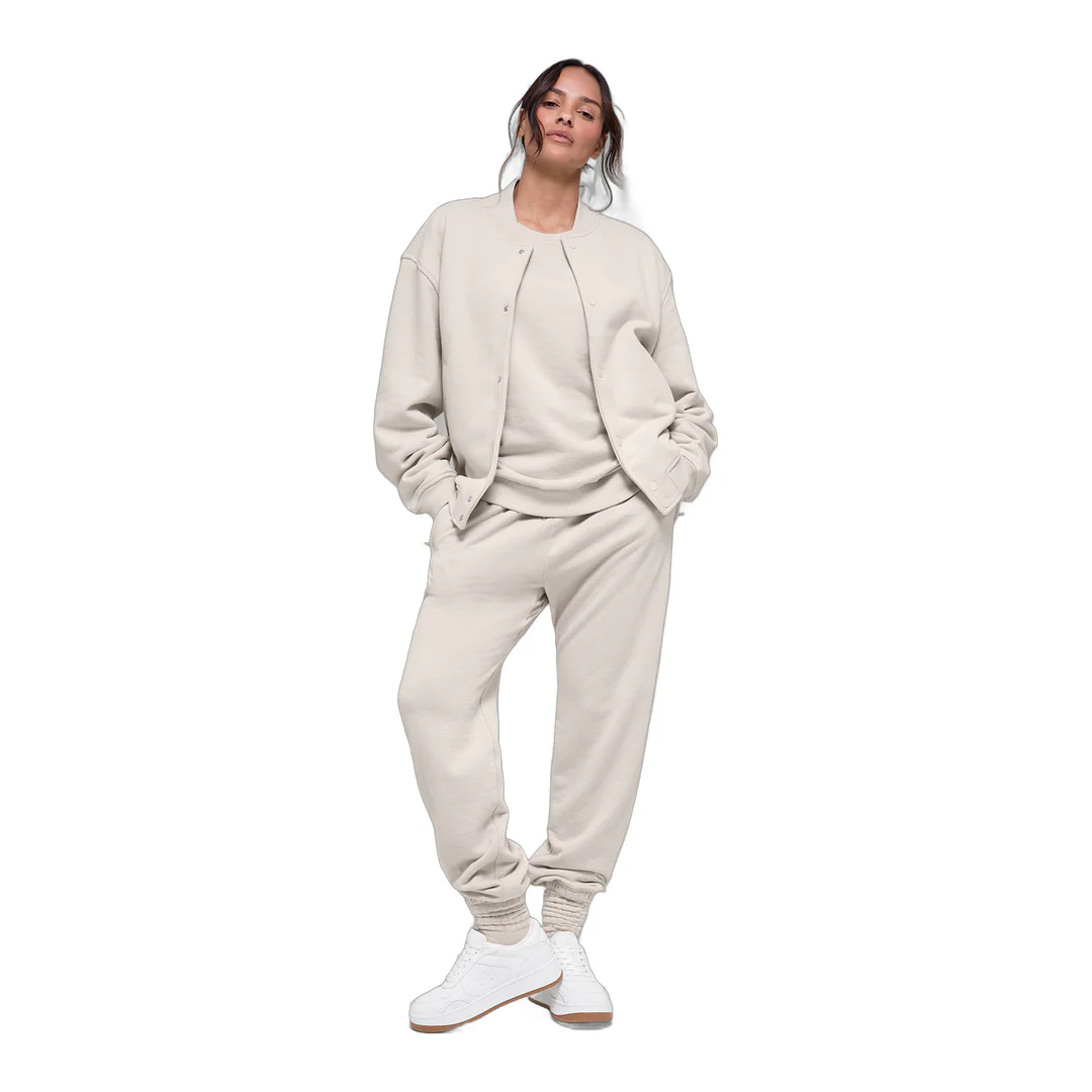 alo Renown Varsity Jacket - Bone - Image 4