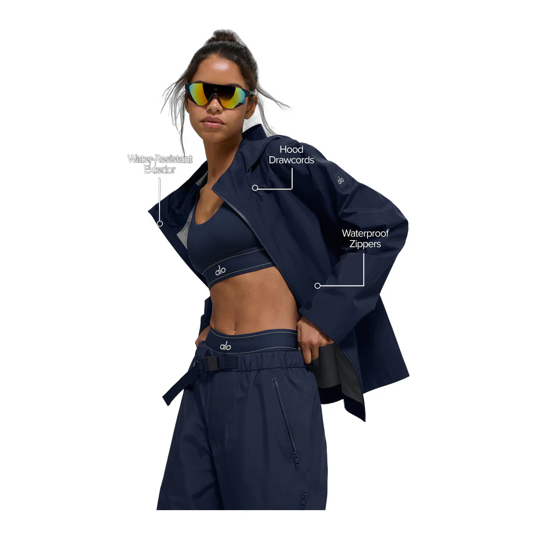 alo Alpha Shell Jacket - Navy - Image 2