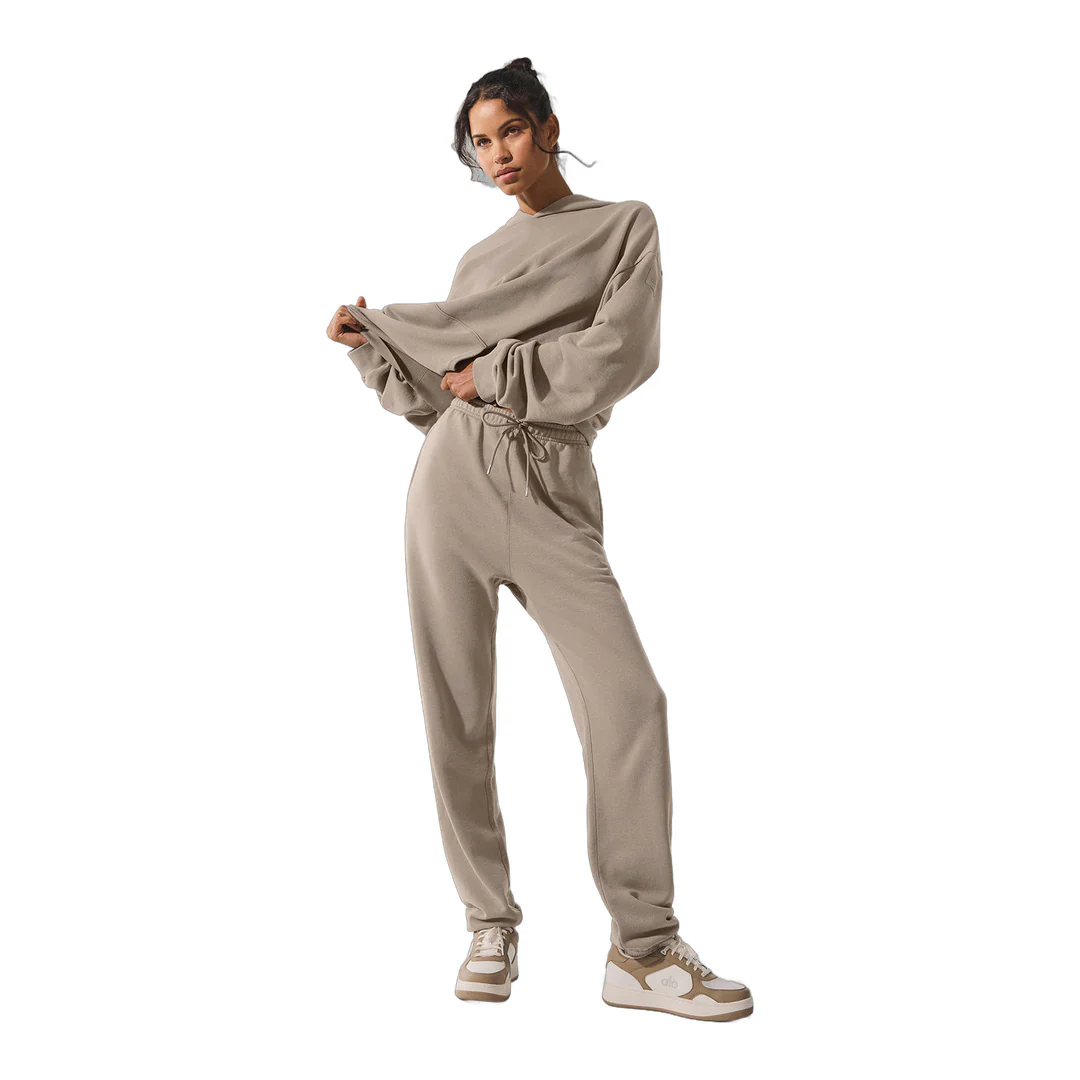 alo Chill Vintage Wash Sweatpant - Gravel Wash - Image 4