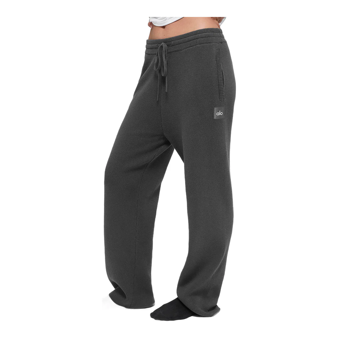 alo Scholar Straight Leg Sweatpant - Anthracite - Image 4