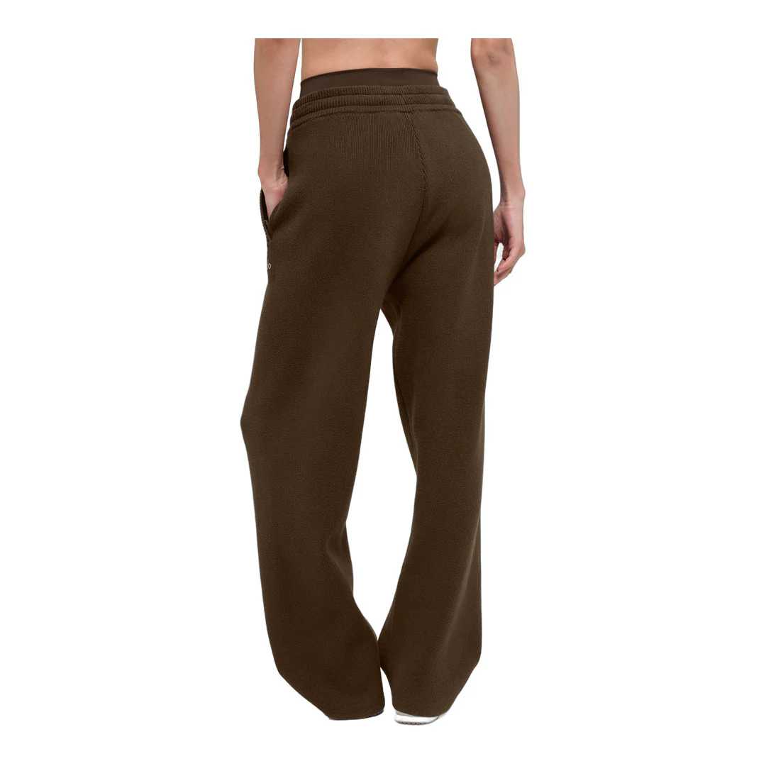 alo Scholar Straight Leg Sweatpant - Espresso - Image 3