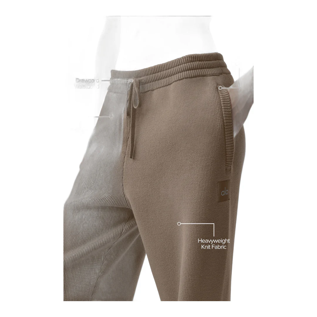 alo Scholar Straight Leg Sweatpant - Gravel - Image 2