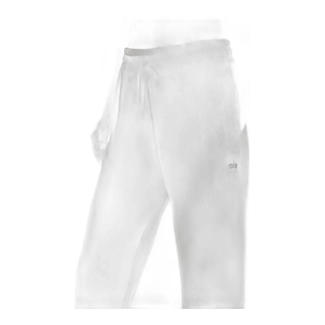 alo Scholar Straight Leg Sweatpant - Ivory - Image 3