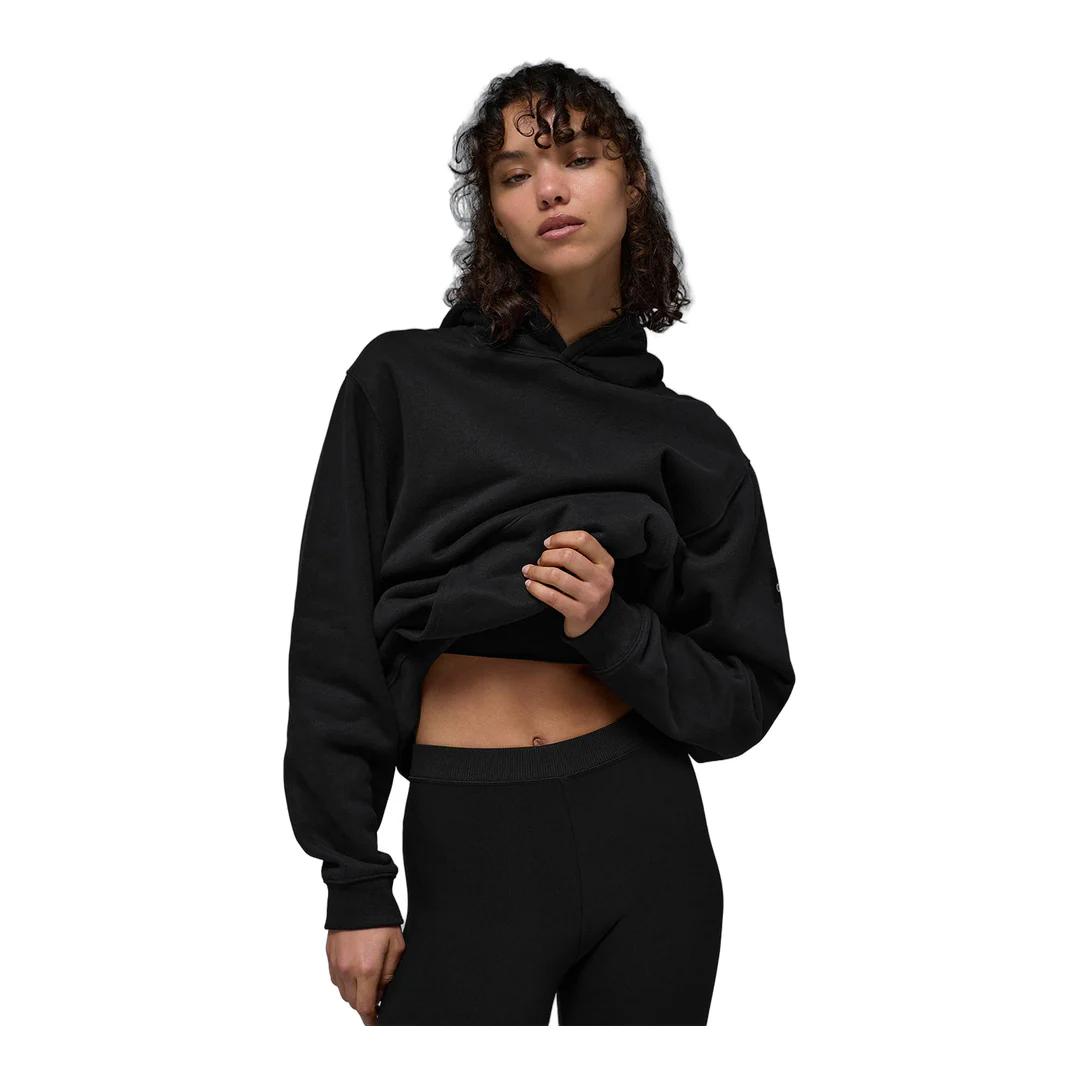 alo Renown Heavy Weight Hoodie - Black - Image 5